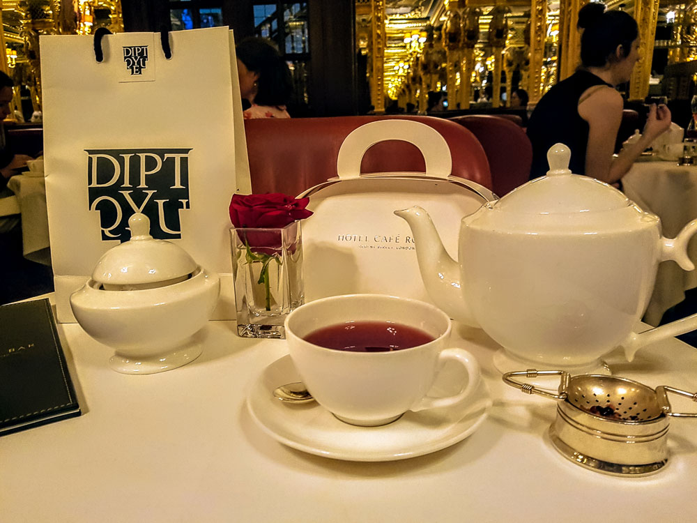 Solo Dining with Diptyque at The Hotel Café Royal - The Scent Explorer