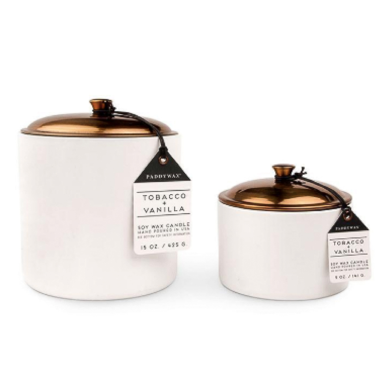 Tobacco and Vanilla candles. The Scent Explorer