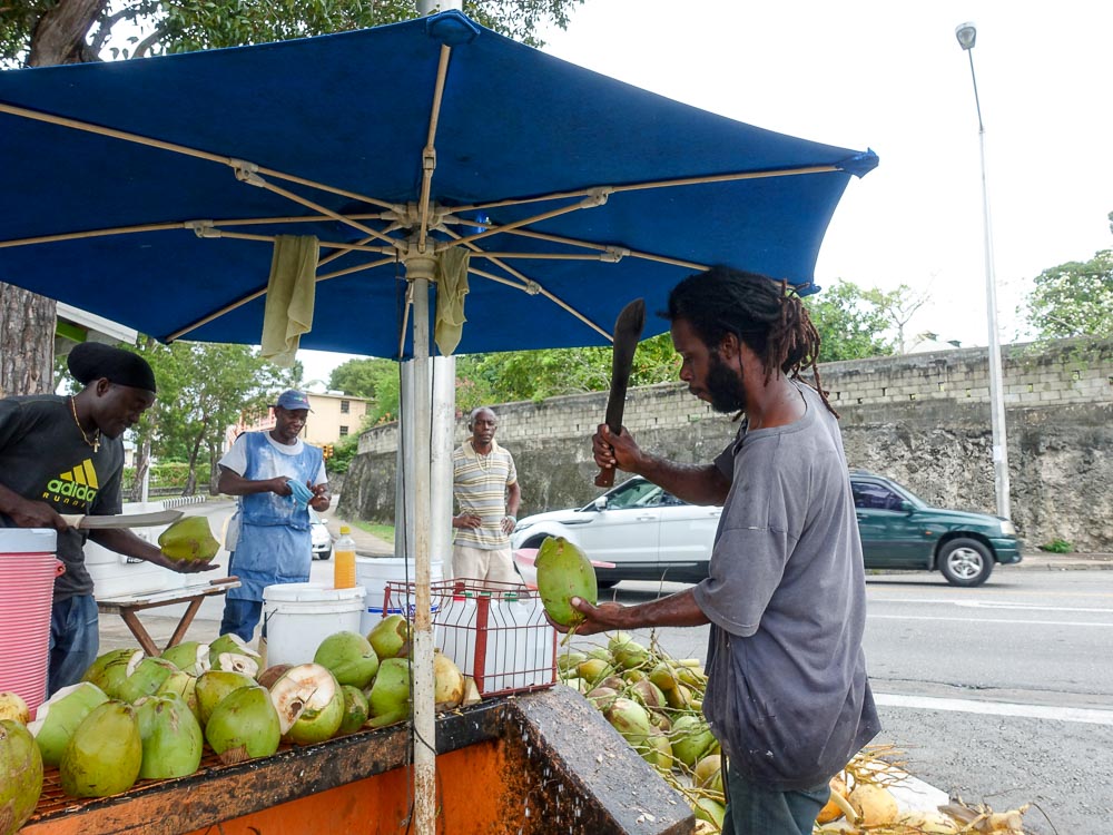 Barbados coconut cutting - The Scent Explorer